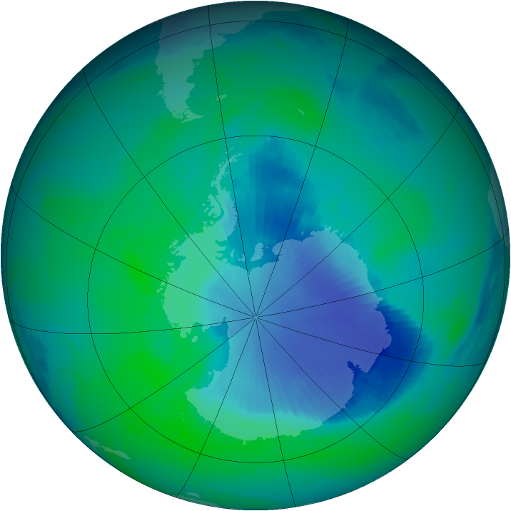 Ozone Map 1999-12-20